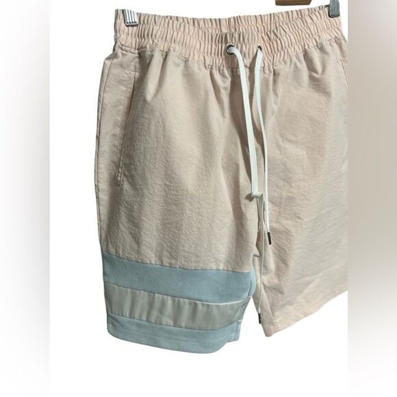 Vie Riche Striped pink blue medium pockets men shorts - Picture 3 of 13